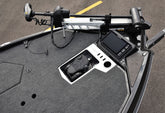 Custom bow fish finder mount for Vexus Boats.